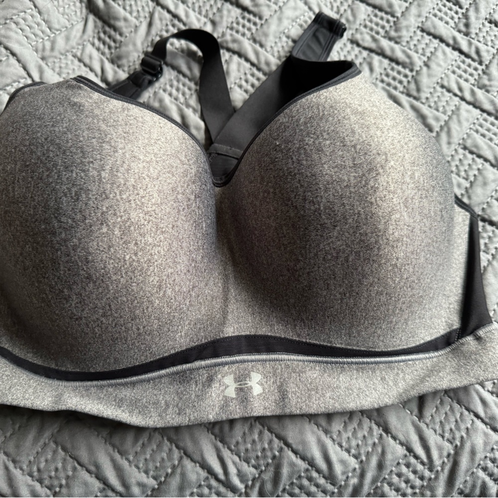 Black and grey sport bra
